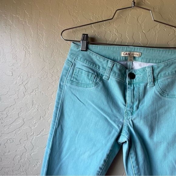 CAbi Jeans Skinny Style 322 Mint Green Size 2 - Picture 6 of 7